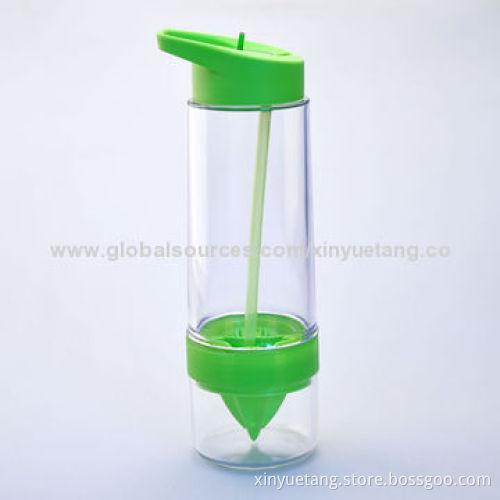 McDonald/Walmart/Sedex Audited Manufacturer/Supplier of BPA-free, Plastic Fruit/Infuser Water Bottle